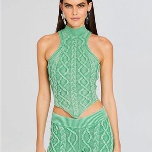 SER.O.YA Mollie Cable Knit Top